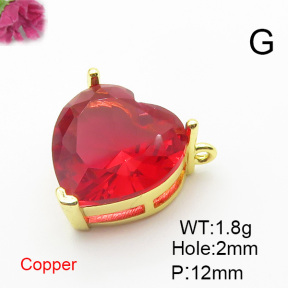 Fashion Copper Links Connectors  XFL01859aaio-L024