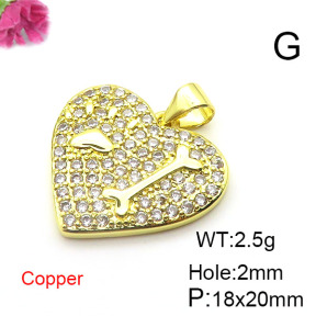 Fashion Copper Pendant  XFPC03097aajl-L024