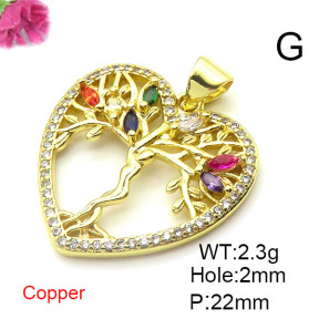 Fashion Copper Pendant  XFPC03112baka-L024