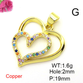 Fashion Copper Pendant  XFPC03127aajl-L024