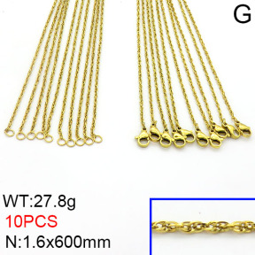Stainless Steel Necklace  2N2000440ajvb-643