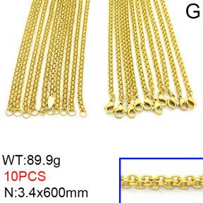 Stainless Steel Necklace  2N2000445ajlv-643