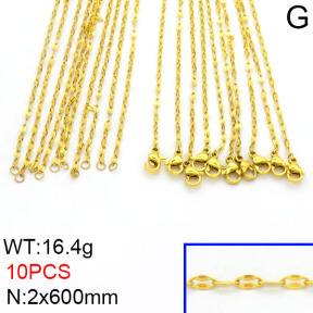 Stainless Steel Necklace  2N2000456aivb-643