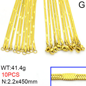Stainless Steel Necklace  2N2000482aiov-643