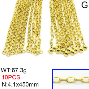 Stainless Steel Necklace  2N2000486vkla-643