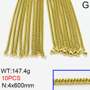 Stainless Steel Necklace  2N2000495bkab-643