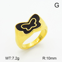 Acrylic,Handmade Polished  Butterfly  Stainless Steel Ring  7R3000004bhia-066