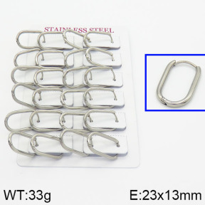Handmade Polishing Stainless Steel Earrings  2E2000285ajvb-689