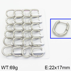 Handmade Polishing Stainless Steel Earrings  2E2000286akia-689