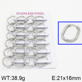Handmade Polishing Stainless Steel Earrings  2E2000287ajvb-689