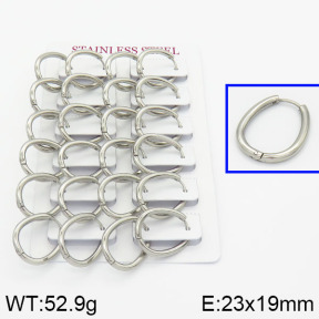 Handmade Polishing Stainless Steel Earrings  2E2000288aiov-689