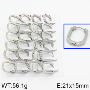 Handmade Polishing Stainless Steel Earrings  2E2000303ajoa-689