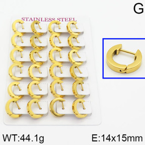 Handmade Polishing Stainless Steel Earrings  2E2000319akka-689