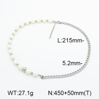 Cultured Freshwater Pearls  Stainless Steel Necklace  7N3000054aivb-908