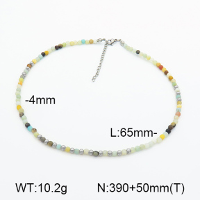 Amazonite  Stainless Steel Necklace  7N4000135vhov-908