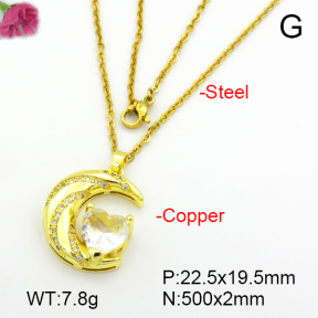 Fashion Copper Necklace  F7N400844baka-L024