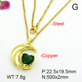 Fashion Copper Necklace  F7N400845baka-L024