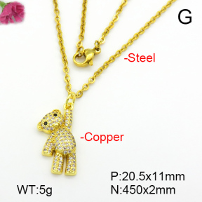 Fashion Copper Necklace  F7N400853baka-L024