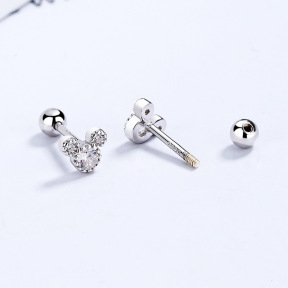 925 Silver Earrings    WT:0.72g  E:5.1mm  JE0934bhhk-Y06  A-42-10