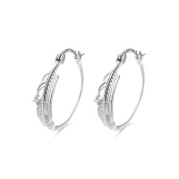 925 Silver Earrings  Leaf  WT:3.05g  E:5.4*24.5mm  JE0936aill-Y06  A-29-13