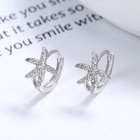 925 Silver Earrings  Starfish  WT:1.58g  E:9.5*12.6mm  JE0942vhnj-Y06  A-20-13