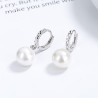 925 Silver Earrings  Round  WT:4.5g  E:8*25mm  JE0962vhln-Y06  A-36-6
