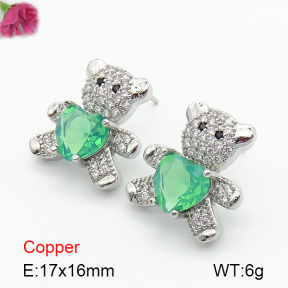 Fashion Copper Earrings  F7E400300bbov-G030