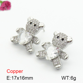 Fashion Copper Earrings  F7E400305bbov-G030