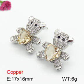 Fashion Copper Earrings  F7E400307bbov-G030