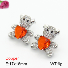 Fashion Copper Earrings  F7E400312bbov-G030