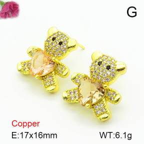 Fashion Copper Earrings  F7E400314bbov-G030