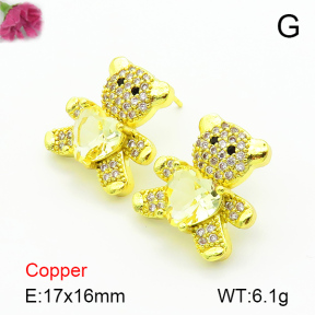 Fashion Copper Earrings  F7E400318bbov-G030
