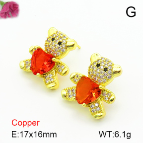Fashion Copper Earrings  F7E400320bbov-G030