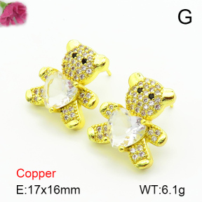 Fashion Copper Earrings  F7E400321bbov-G030