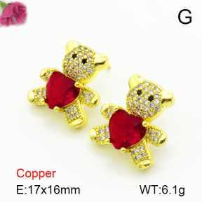 Fashion Copper Earrings  F7E400322bbov-G030