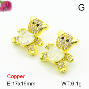 Fashion Copper Earrings  F7E400325bbov-G030