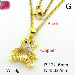 Fashion Copper Necklace  F7N400866baka-G030