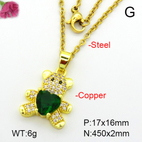Fashion Copper Necklace  F7N400873baka-G030