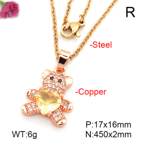 Fashion Copper Necklace  F7N400892baka-G030