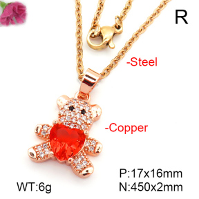 Fashion Copper Necklace  F7N400895baka-G030