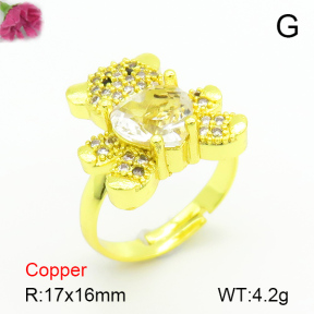 Fashion Copper Ring  F7R400408ablb-G030