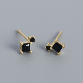 Square  925 Silver Earrings  WT:0.54g  4*7.3mm  JE0990abol-Y05  YHE0452