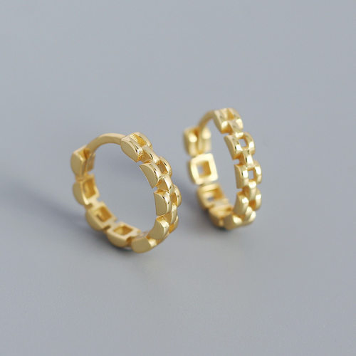 Ring  925 Silver Earrings  WT:1.67g  10*12.6mm  JE1006vhol-Y05  YHE0451