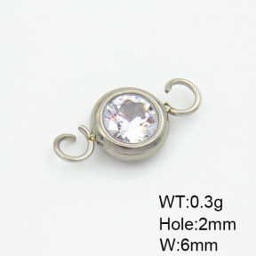 Zircon  Stainless Steel Ufinished Parts  XFL02015aahj-906