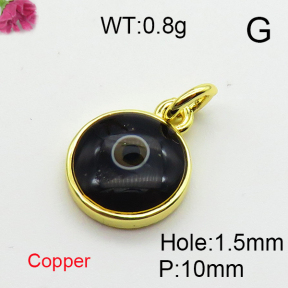 Enamel & Eye Patch Imported from Italy  Fashion Copper Pendant   XFPC03211aajl-G030