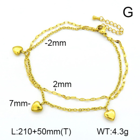 Stainless Steel Anklets  7A9000007bvpl-669