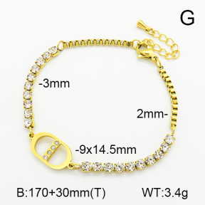 Stainless Steel Bracelet  7B4000112bvpl-669