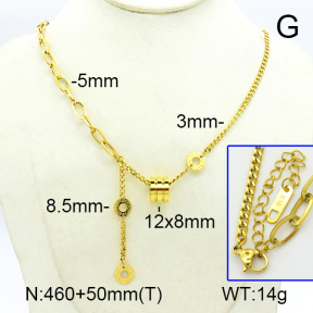 Stainless Steel Necklace  7N2000191vhhl-669