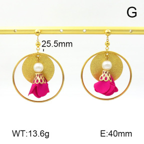 Stainless Steel Earrings  7E3000028bhva-628