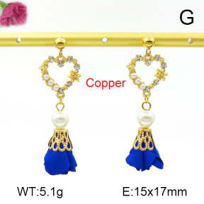 Fashion Copper Earrings  F7E400326bhva-J48